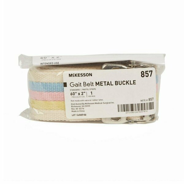 Mckesson Gait Belt, 60 Inch, Pastel Stripe, 48PK 857